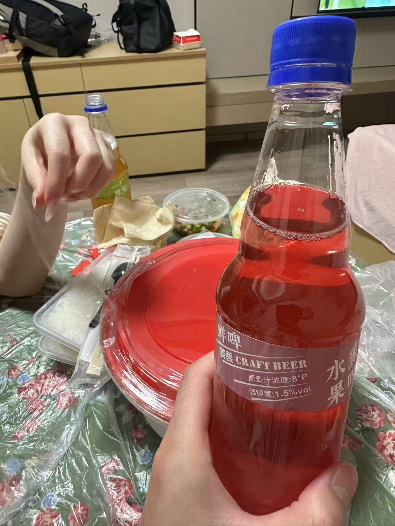 喝上了青岛的啤酒